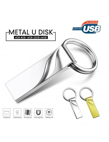 32GB Metal U Disk USB3.0 Flash Drives Memory Stick Pen Drive Keychain