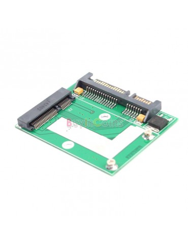PCI-E Half Height mini mSATA SSD to 7mm 2.5" SATA 22pin Hard Sisk Drive