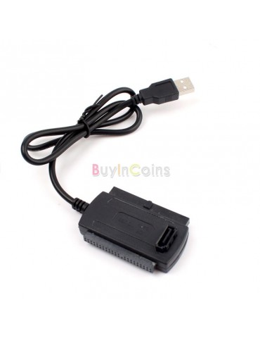 USB 2.0 to IDE SATA 2.5 3.5 HD HDD Adapter Converter Cable Cord