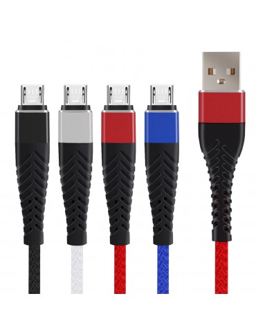 Flat Micro USB Cable Fast Data Sync Charging Android Phone Charger Microu