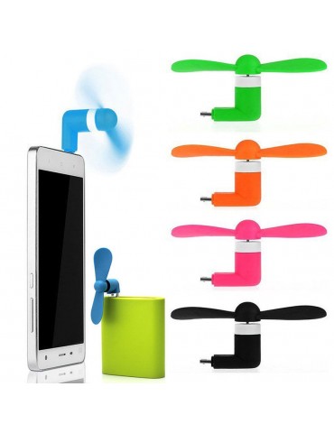 Portable Micro USB Cooling Fan Mute Mini Cooler For Mobile Android Cell Phone