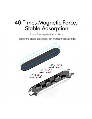 Magnetic Car Phone Holder Stand For iPhone Samsung Xiaomi wall metal Magnet GPS Car Mount Dashboard