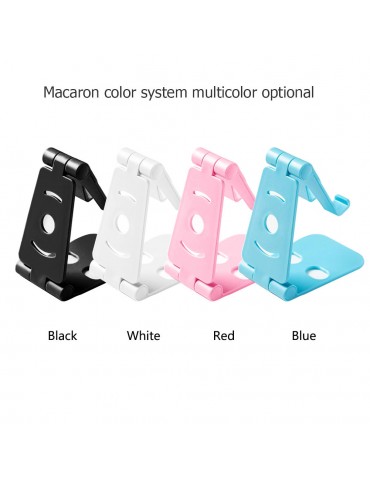 Universal Double Foldable Cell Phone Desk Stand Holder Mount Cradle Tablet Stand