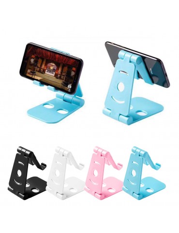 Universal Double Foldable Cell Phone Desk Stand Holder Mount Cradle Tablet Stand