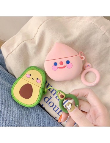 Fruit Cartoon Wireless Bluetooth Earphone Case For Apple Airpods Silicone Headphones Cases
