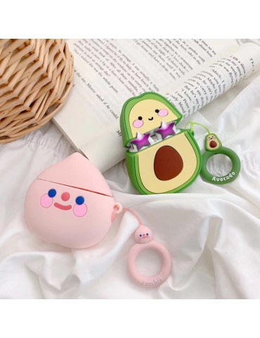Fruit Cartoon Wireless Bluetooth Earphone Case For Apple Airpods Silicone Headphones Cases
