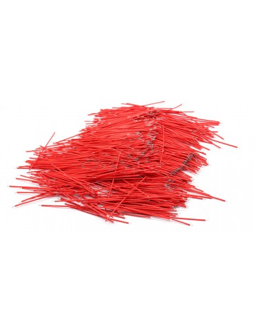 40mm 30 AWG Lead Wires (1000-Pack) - 40mm, Red: 1000-Pack