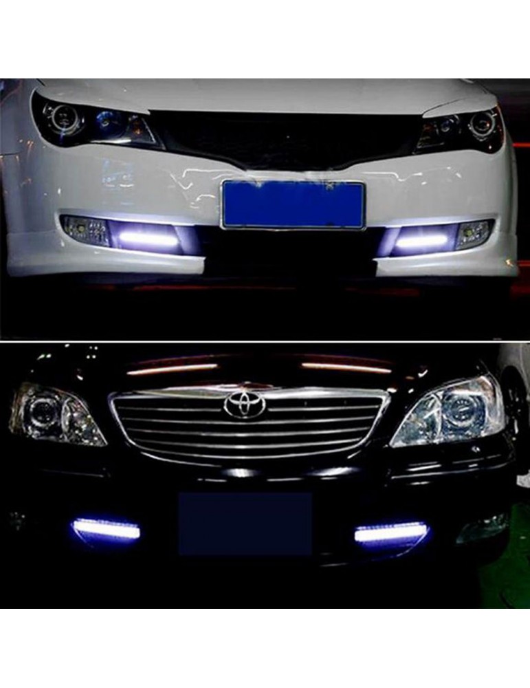 1Pcs 17CM Car COB LED Lights DRL Fog Driving Lamp Waterproof DC12V