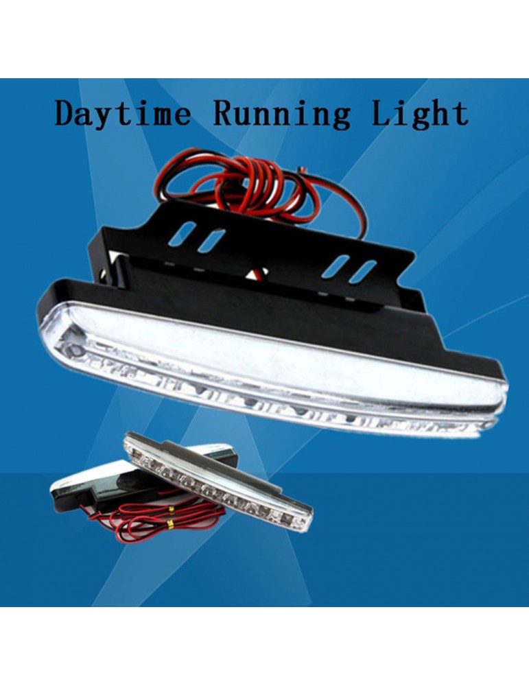 1Pcs 8LED Car Daytime Running Light DRL Daylight 12V DC Head Lamp