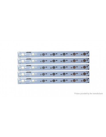 JLOTU 175mm Rectangle Base Plate for 7*LED Emitters (5-Pack)